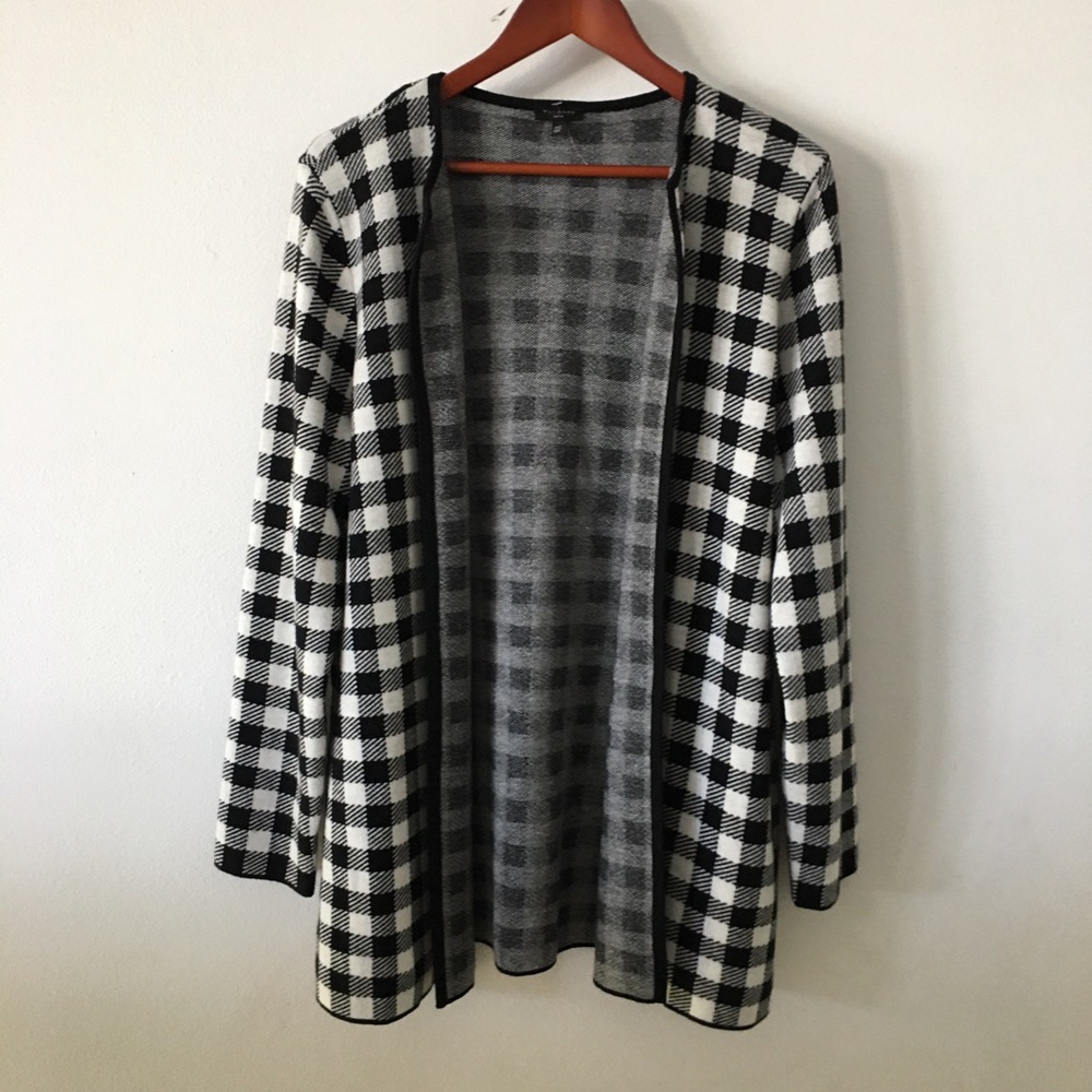 NWOT Plaid Open Cardigan Sz XLp